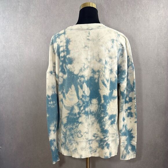 Oversized Bleach Washed Sweatshirt Inhale Exhale | Size M - Picture 2 of 6